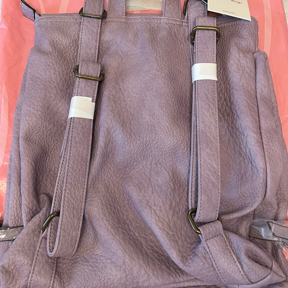 Lavender Leather Women's Bag